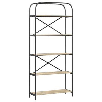 Bücherregal Sonoma-Eiche 80 x 30 x 183 cm Holzwerkstoff