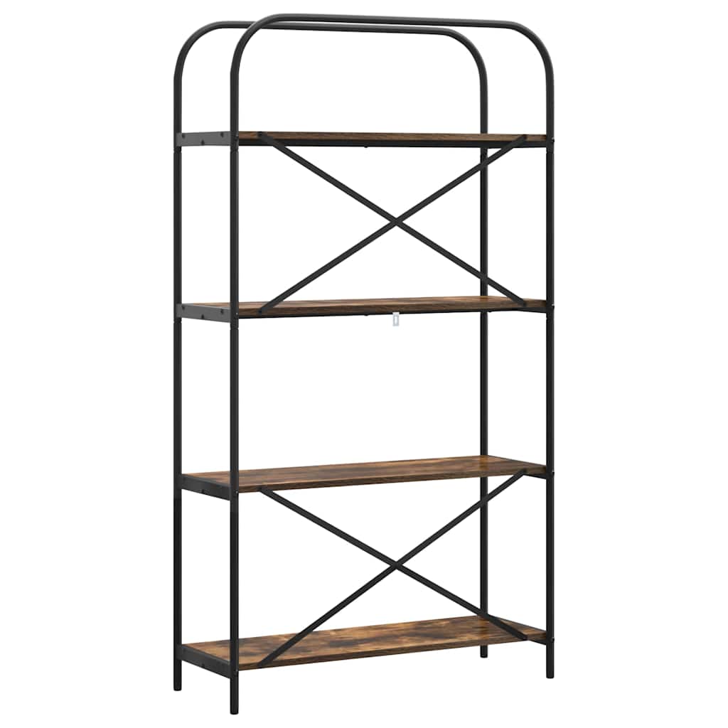 Bücherregal Geräucherte Eiche 80 x 30 x 146 cm Holzwerkstoff