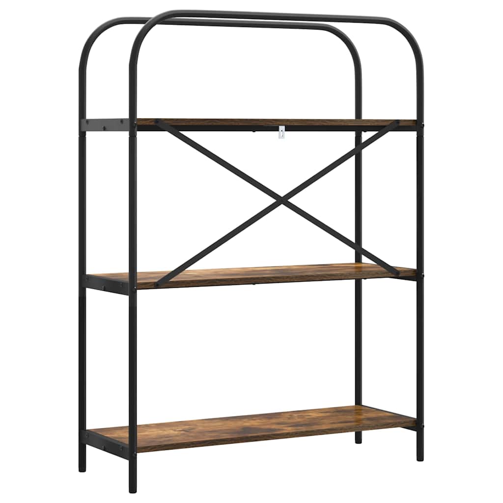 Bücherregal Geräucherte Eiche 80 x 30 x 109 cm Holzwerkstoff