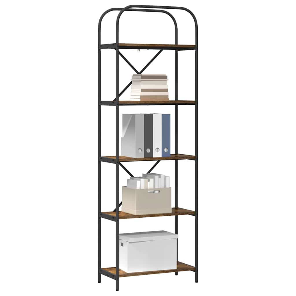 Bücherregal Geräucherte Eiche 60 x 30 x 183 cm Holzwerkstoff