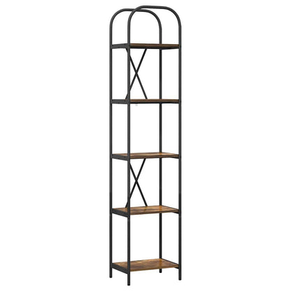 Bücherregal Geräucherte Eiche 40 x 30 x 183 cm Holzwerkstoff