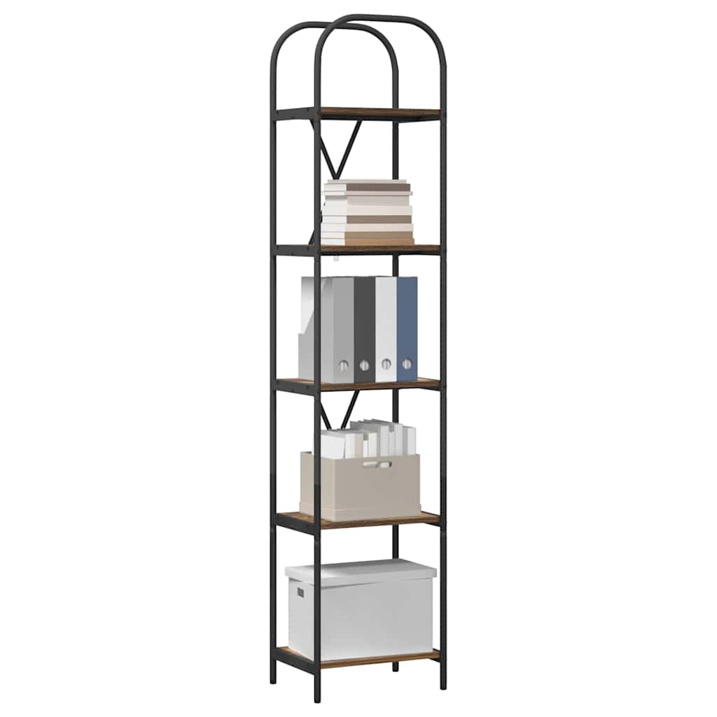 Bücherregal Geräucherte Eiche 40 x 30 x 183 cm Holzwerkstoff