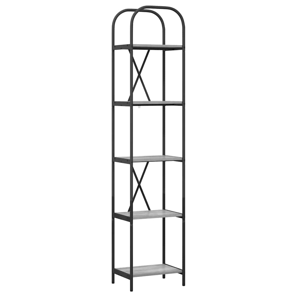 Bücherregal Graues Sonoma 40 x 30 x 183 cm Holzwerkstoff