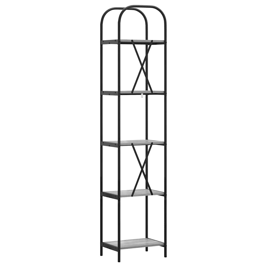 Bücherregal Graues Sonoma 40 x 30 x 183 cm Holzwerkstoff