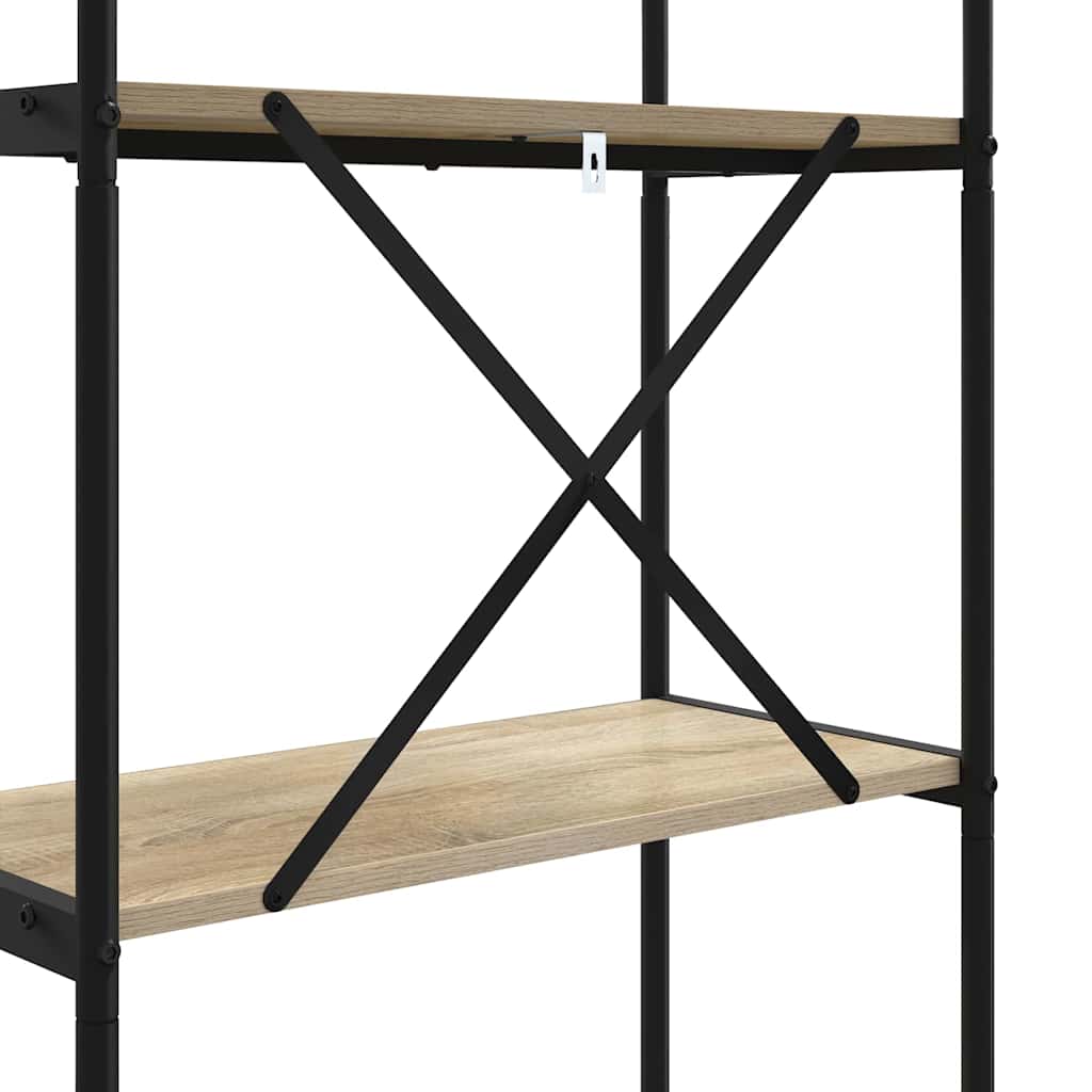 Bücherregal Sonoma-Eiche 80 x 30 x 146 cm Holzwerkstoff