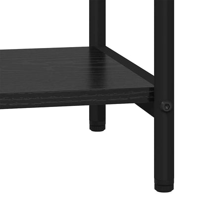 Bücherregal Schwarz Eichen-Optik 80 x 30 x 109 cm Holzwerkstoff