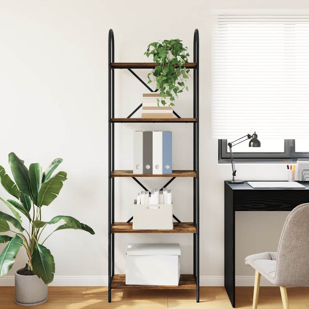 Bücherregal Geräucherte Eiche 60 x 30 x 183 cm Holzwerkstoff