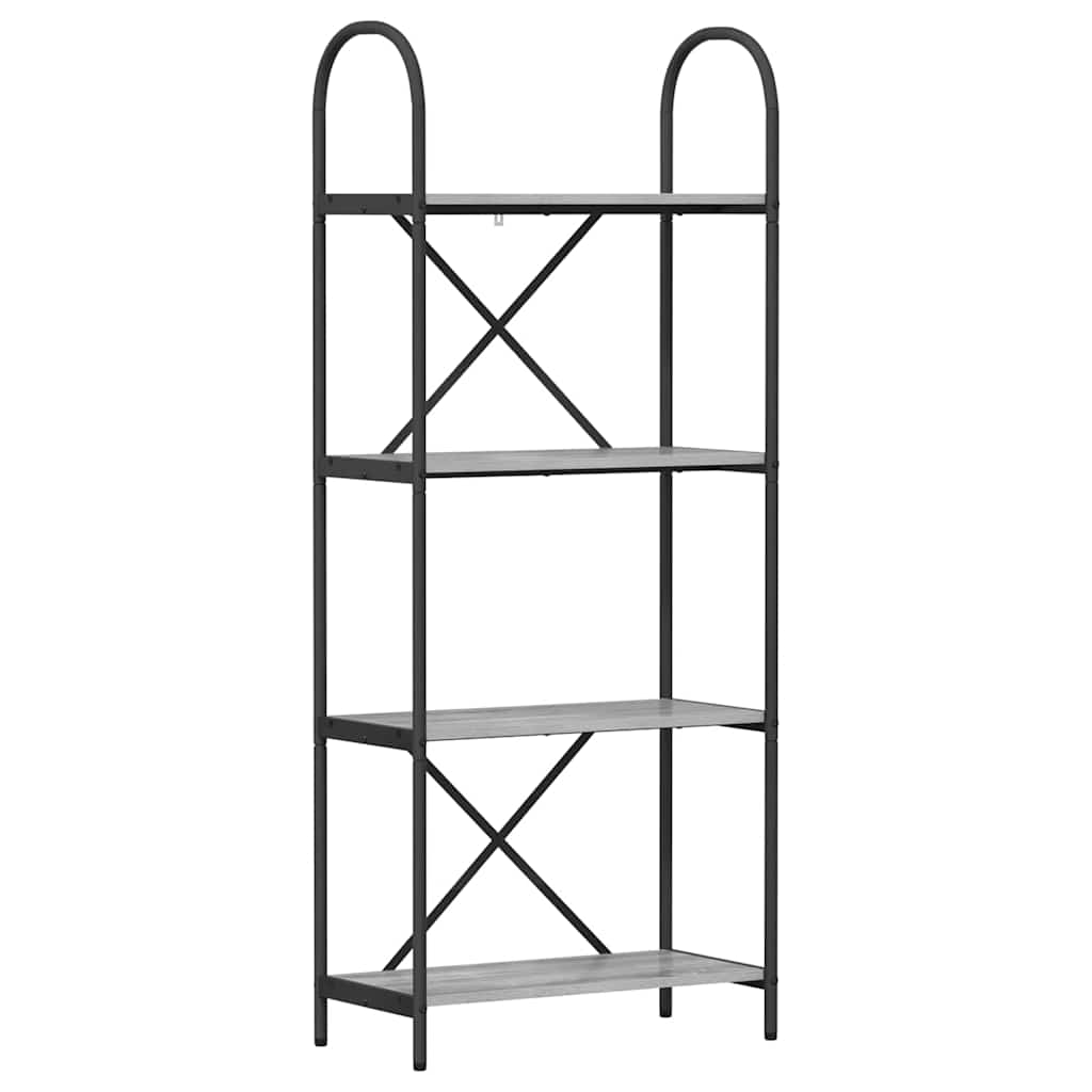 Bücherregal Graues Sonoma 60 x 30 x 146 cm Holzwerkstoff