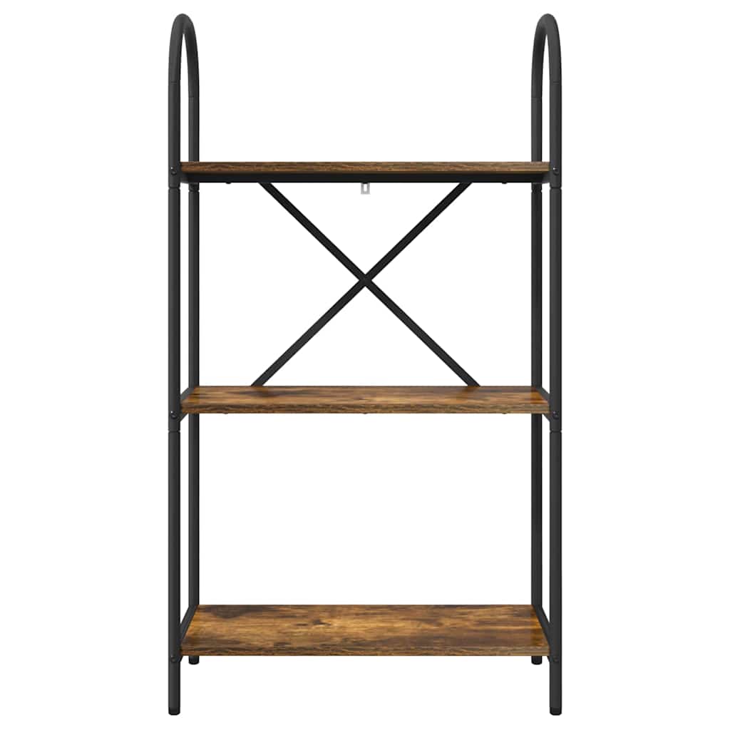 Bücherregal Geräucherte Eiche 60 x 30 x 109 cm Holzwerkstoff