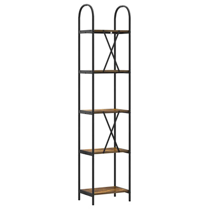 Bücherregal Geräucherte Eiche 40 x 30 x 183 cm Holzwerkstoff