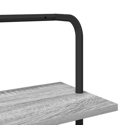Bücherregal Graues Sonoma 60 x 24 x 203 cm Holzwerkstoff