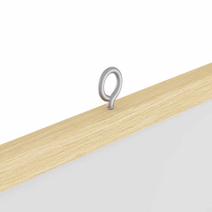 Info-Tafel Weiß 80 x 80 x 1,4 cm Massivholz Kiefer