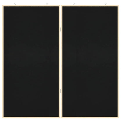 Info-Tafel Schwarz 80 x 80 x 1,4 cm Massivholz Kiefer