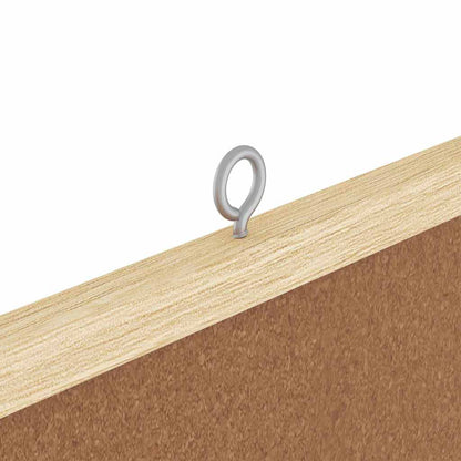 Info-Tafel Braun 80 x 80 x 1,4 cm Massivholz Kiefer