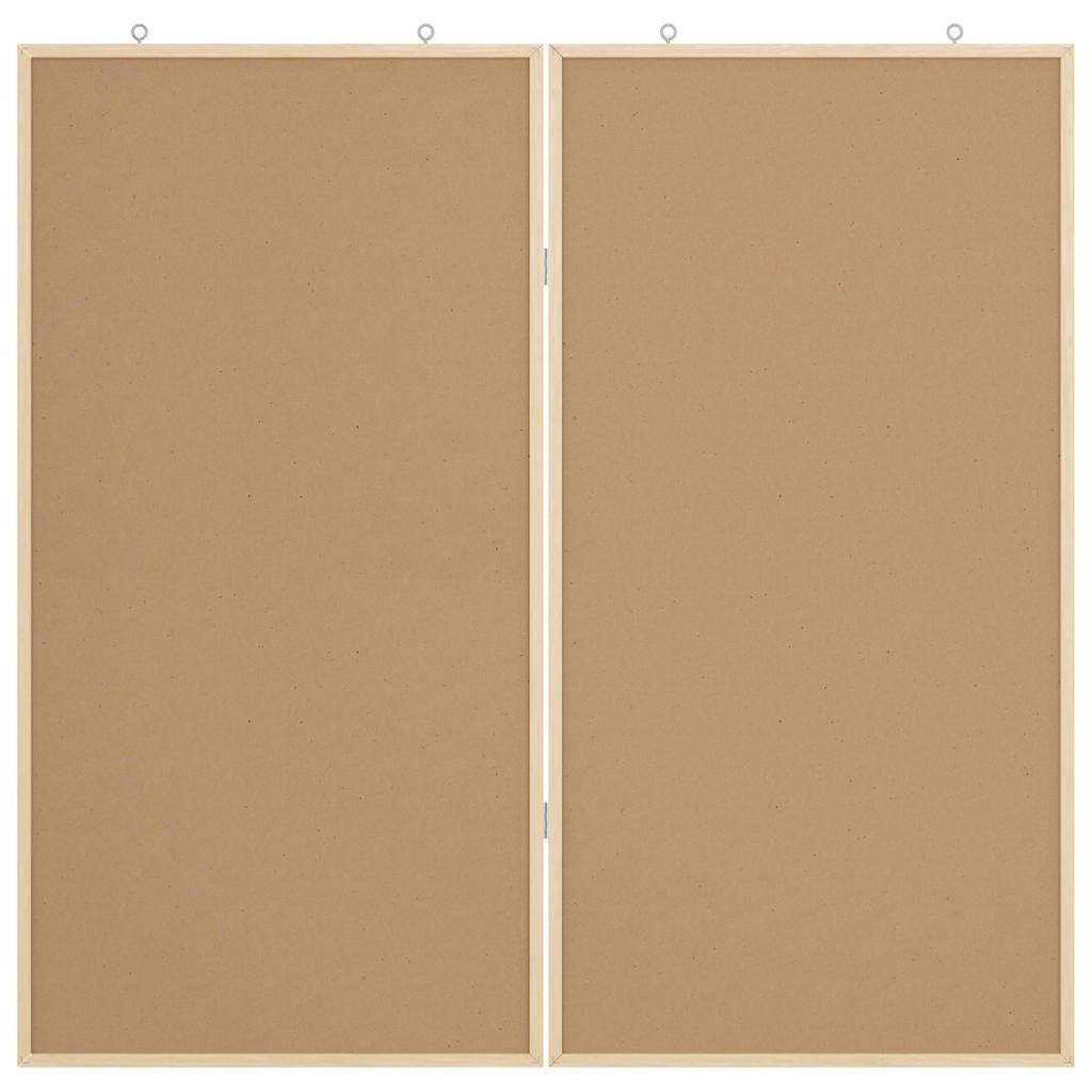 Info-Tafel Braun 80 x 80 x 1,4 cm Massivholz Kiefer