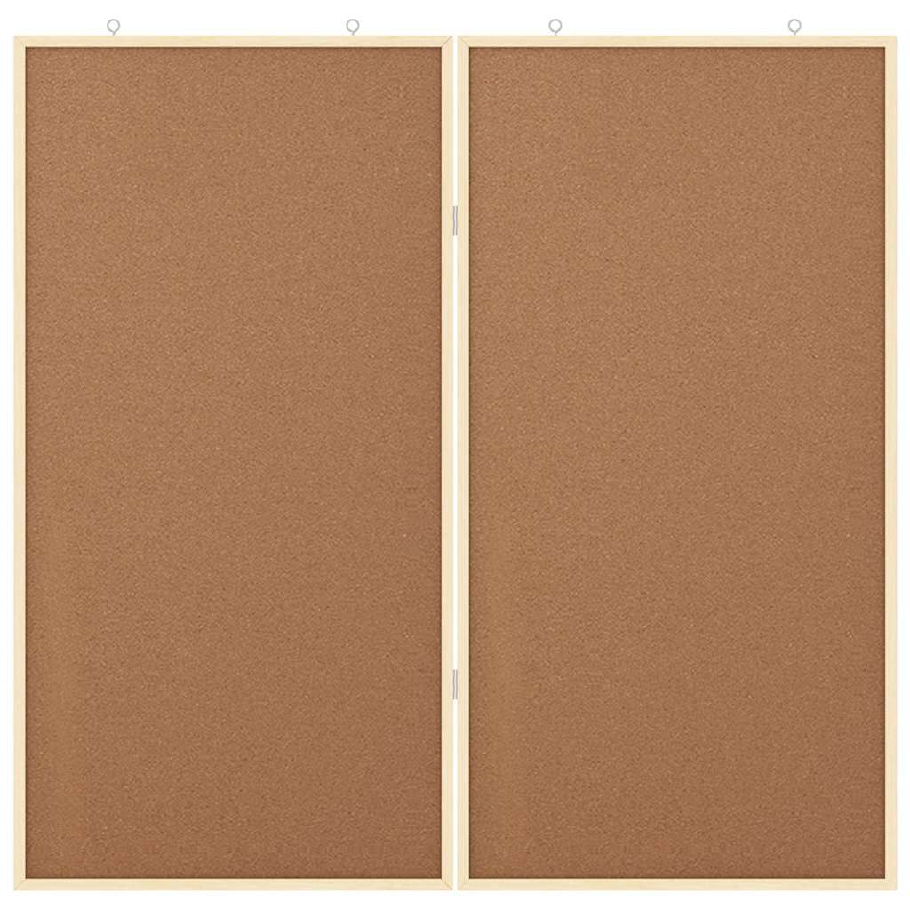 Info-Tafel Braun 80 x 80 x 1,4 cm Massivholz Kiefer