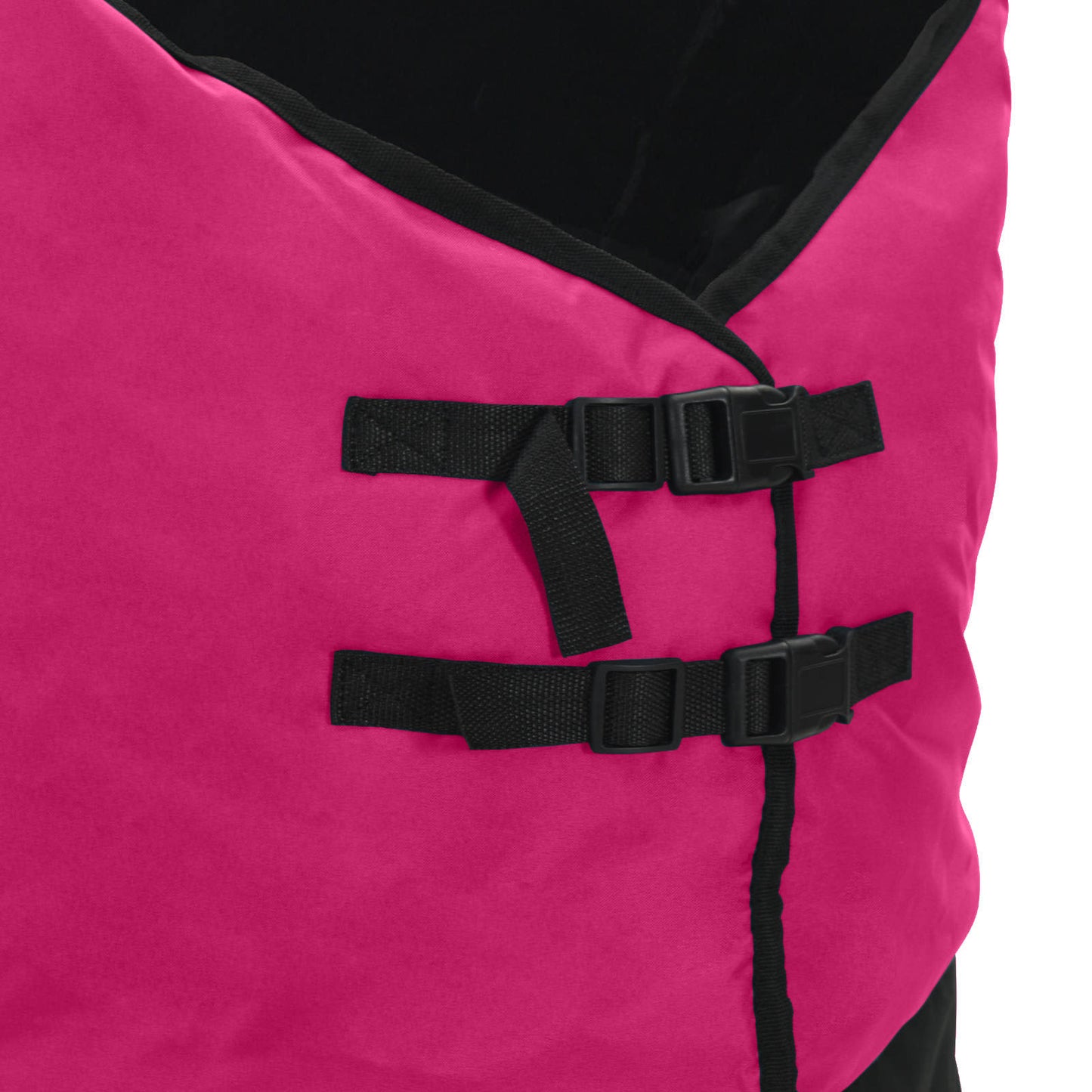 Pferdedecke Rosa und Schwarz 85 cm Polyester