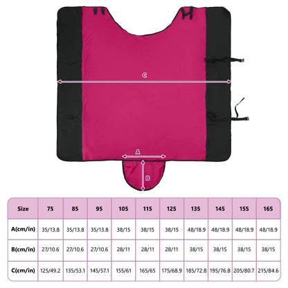 Pferdedecke Rosa und Schwarz 85 cm Polyester