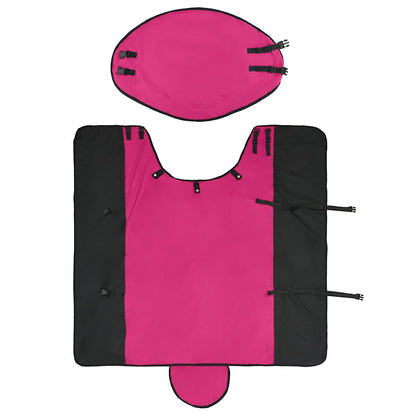 Pferdedecke Rosa und Schwarz 95 cm Polyester