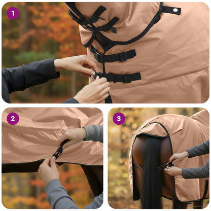 Pferdedecke Cappuccino 155 cm Polyester