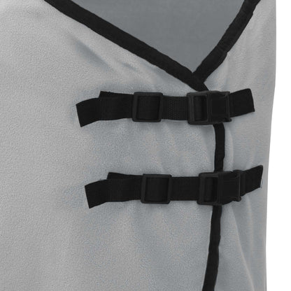 Pferdedecke Hellgrau und Rosa Polyester