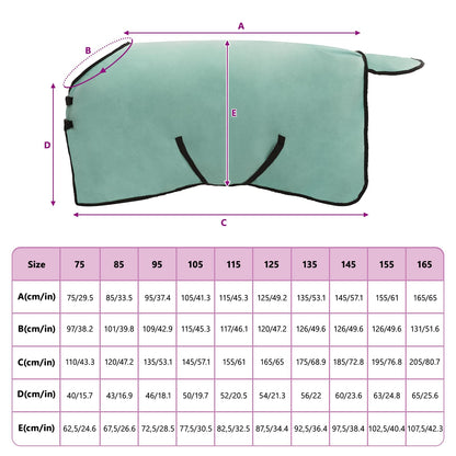 Pferdedecke Sondergrün Polyester