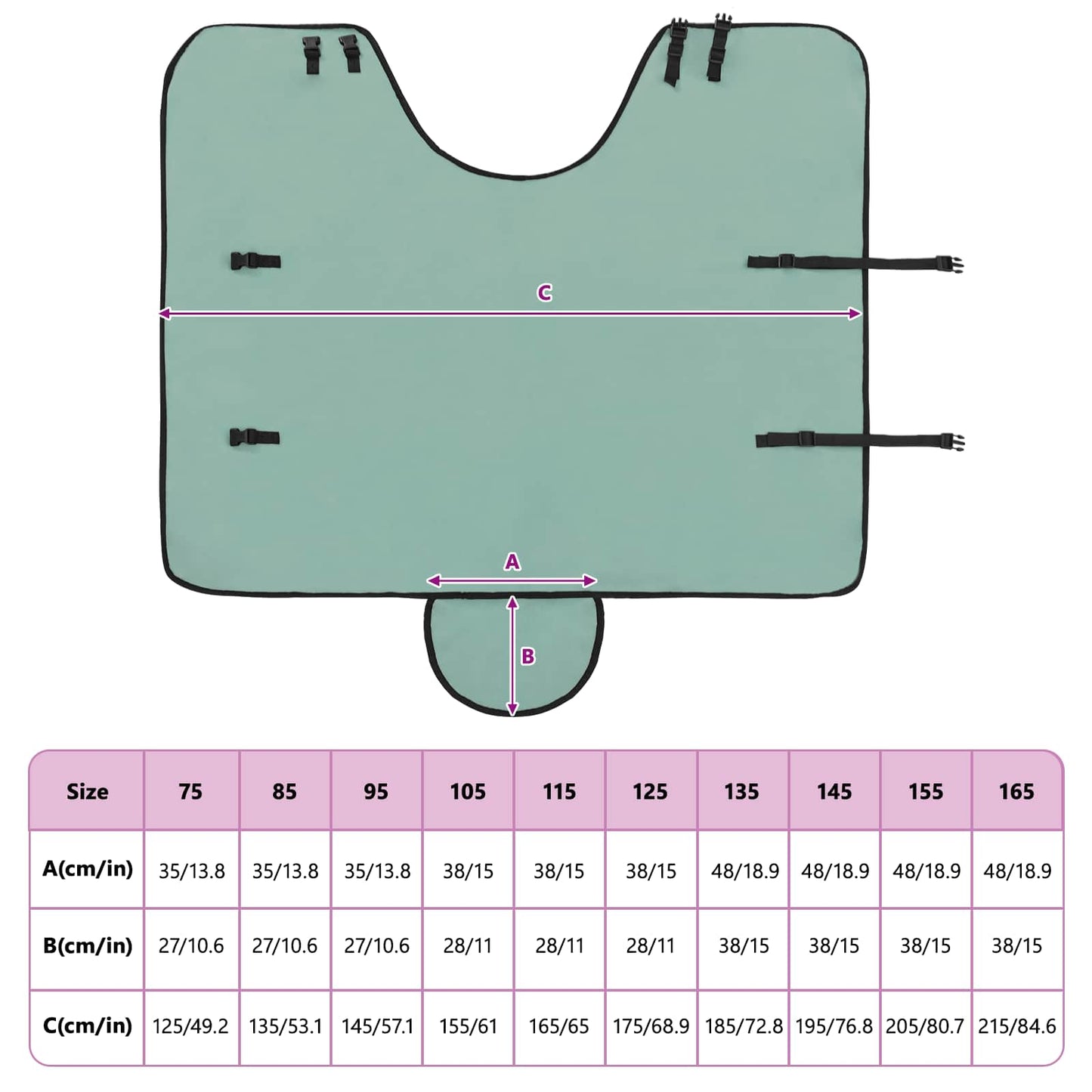 Pferdedecke Sondergrün Polyester