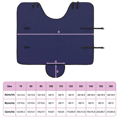 Pferdedecke Marineblau Polyester