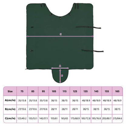 Pferdedecke Dunkelgrün Polyester