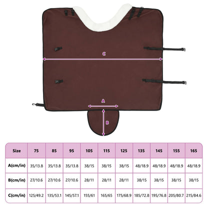 Pferdedecke Volles Dunkelbraun 95 cm Polarfleece