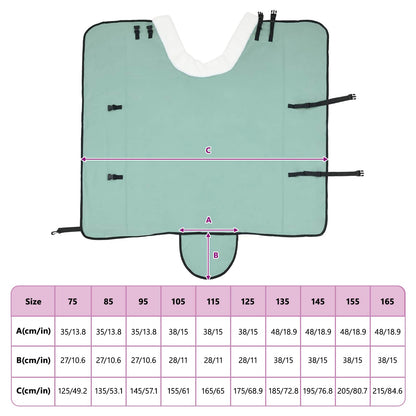 Pferdedecke Dunkelgrün 165 cm Polarfleece