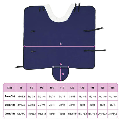 Pferdedecke Marineblau 95 cm Polarfleece