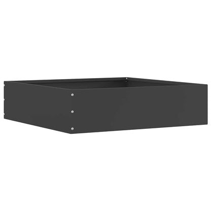 Raseneinfassung 6 pcs Schwarz 50 x 50 x 13 cm Stahl