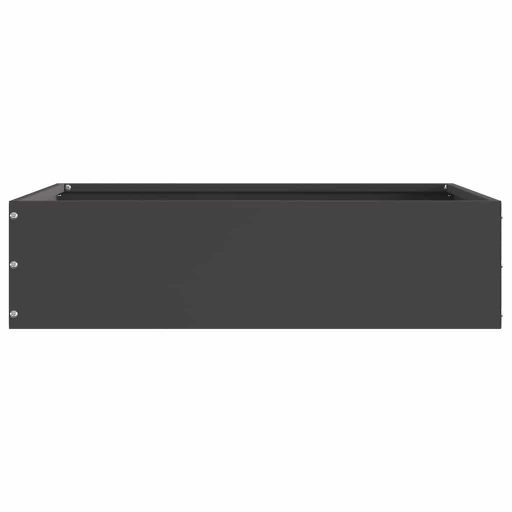 Raseneinfassung 6 pcs Schwarz 50 x 50 x 13 cm Stahl