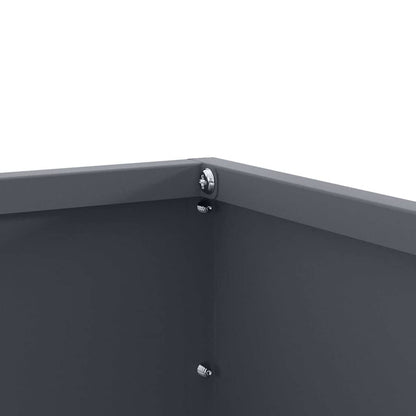 Raseneinfassung 6 pcs Anthrazit 60 x 60 x 13 cm Stahl