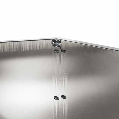 Raseneinfassung 6 pcs Silber 60 x 60 x 13 cm Edelstahl