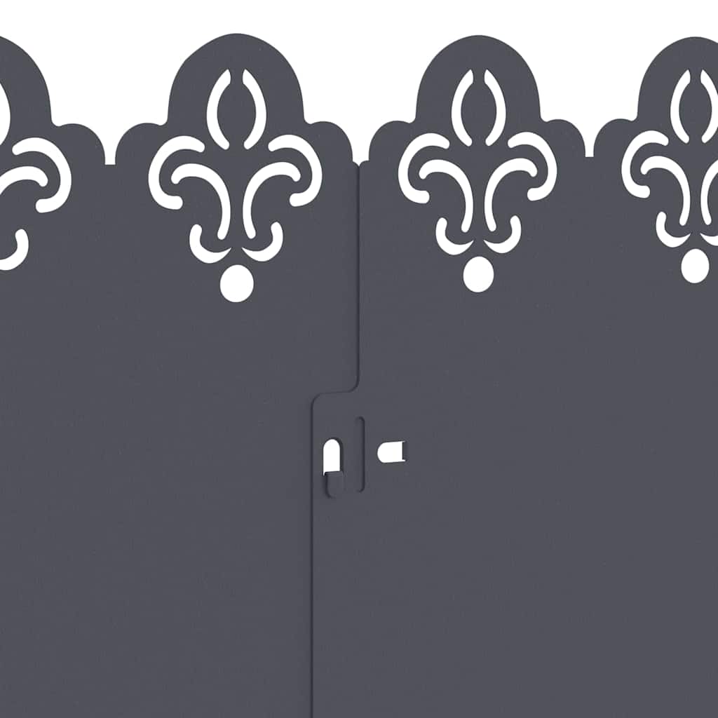 Rasenkanten 20 pcs Anthrazit 103 x 0,05 x 22 cm Stahl