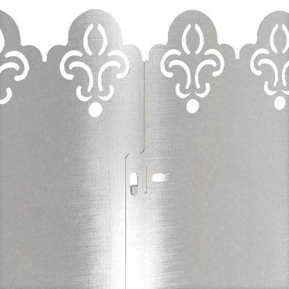 Rasenkanten 20 pcs Silber 103 x 0,05 x 22 cm Edelstahl