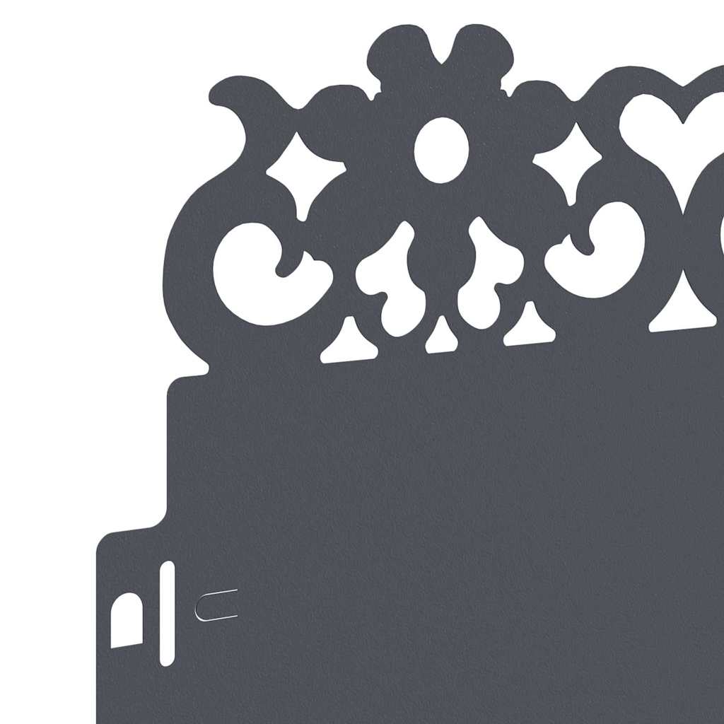 Rasenkanten 20 pcs Anthrazit 103 x 0,05 x 22 cm Stahl