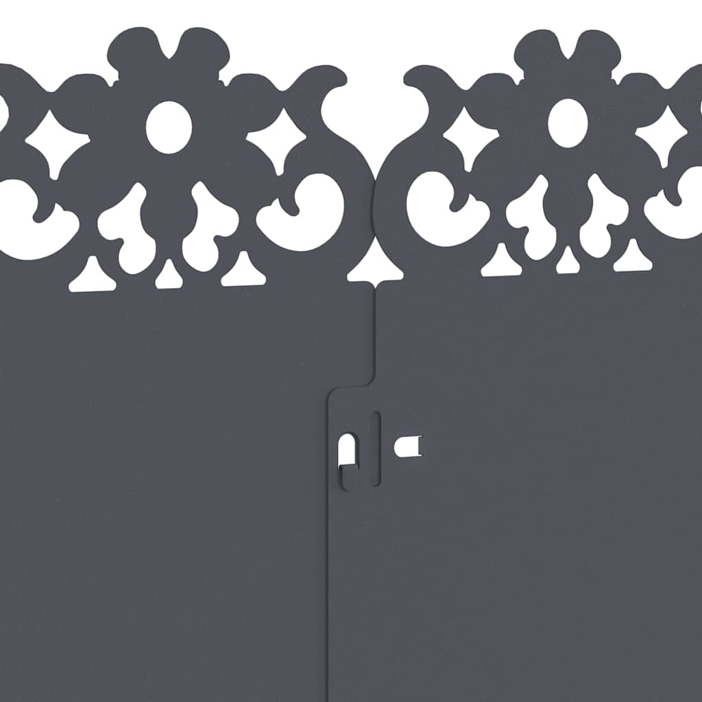 Rasenkanten 20 pcs Anthrazit 103 x 0,05 x 22 cm Stahl