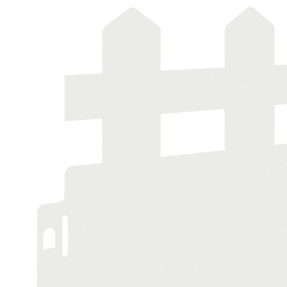 Rasenkanten 30 pcs Weiß 103 x 0,05 x 22 cm Stahl