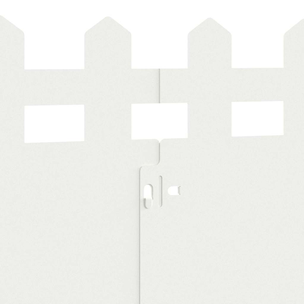 Rasenkanten 30 pcs Weiß 103 x 0,05 x 22 cm Stahl