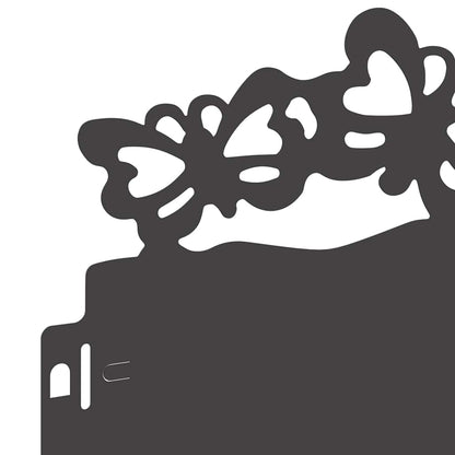 Rasenkanten 10 pcs Schwarz 103 x 0,05 x 22 cm Stahl