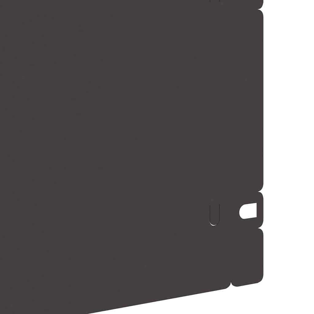 Rasenkanten 30 pcs Schwarz 103 x 0,05 x 22 cm Stahl