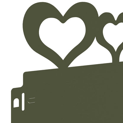 Rasenkanten 10 pcs Olive Grün 103 x 0,05 x 22 cm Stahl