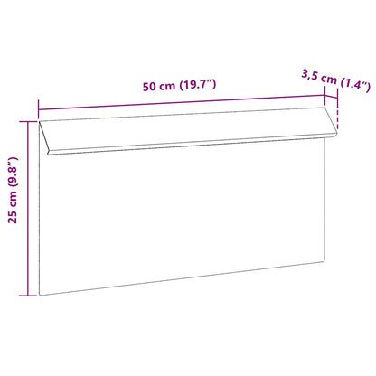 Schneckenzaun Silber 50 x 3,5 x 25 cm Verzinkter Stahl