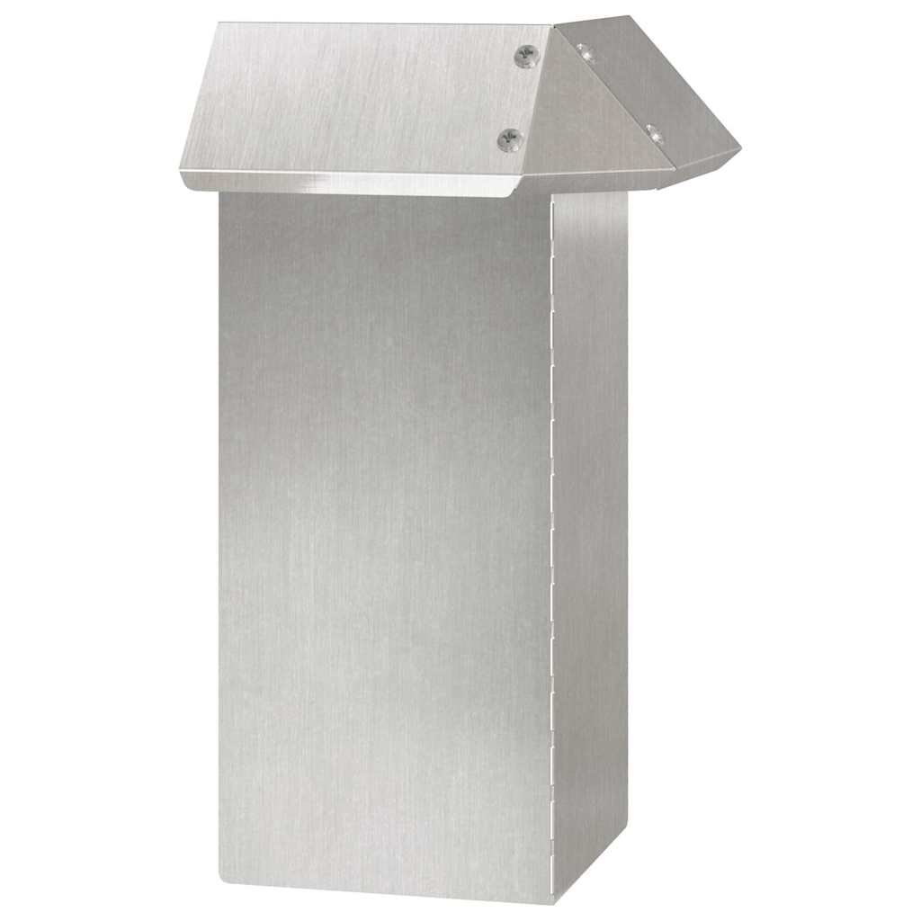 Schneckenzaun Silber 13,5 x 13,5 x 25 cm Edelstahl