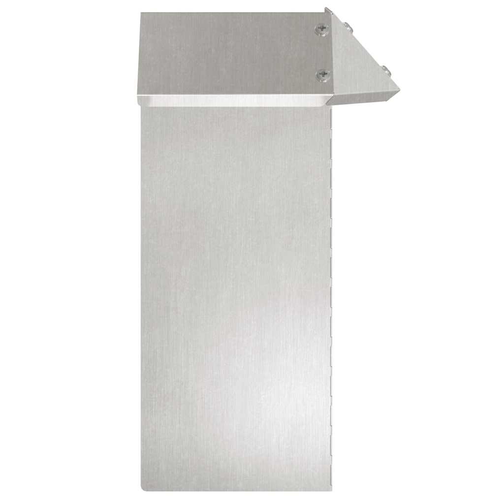 Schneckenzaun Silber 13,5 x 13,5 x 25 cm Edelstahl