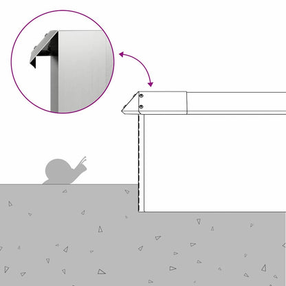 Schneckenzauns 8 pcs Silber Verzinkter Stahl