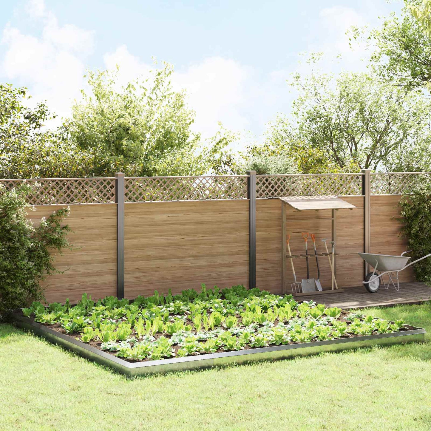 Schneckenzauns 20 pcs Silber Verzinkter Stahl